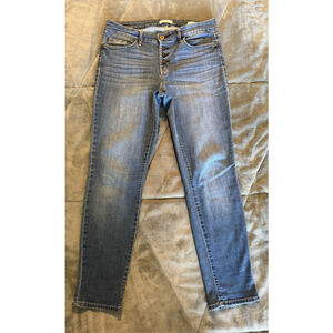 Jessica Simpson Jeans Women's size 8/29 Rolled Cuff Ankle Mid Rise Stretch Denim